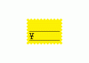 黄カード　ギザ型　￥入り