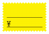 黄カード　ギザ型　￥入り