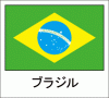 国旗シール　ブラジル
