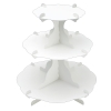 組立式３段テーブル　ホワイト