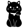 黒招き猫