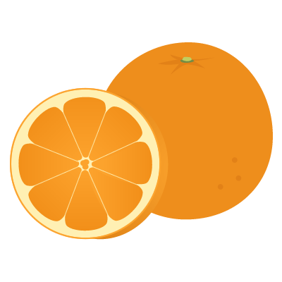 35 オレンジ イラスト